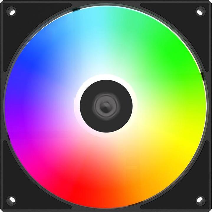 Produktbild ID-Cooling AS-140-ARGB-K (2-pack) - Kabinet kler - 140mm - Sort med RGB LED lys - 25 dBA (140 mm, 2x)