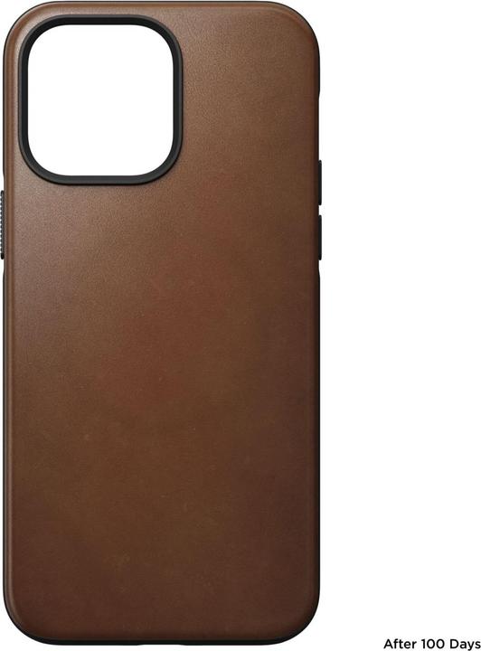 Actual product image Nomad Back Cover Modern Leather iPhone 14 Pro Max Light Brown (Apple iPhone 14 Pro Max)