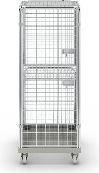 Actual product image kaiserkraft Anti-theft container with steel rolling plate (500 kg)
