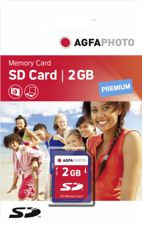 Actual product image AGFAPHOTO SD Card 2GB 133x Premium (2 GB, SD)