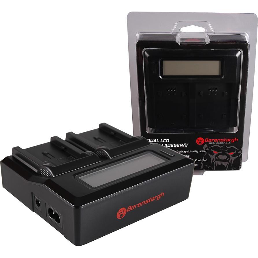 Berenstargh Dual LCD USB Ladegerät f. Canon NB-2L Camcorder MV5 MV5i MV5iMC MV6iMC MV790 MV800 (Caricabatterie per fotocamere), Alimentatore fotocamer