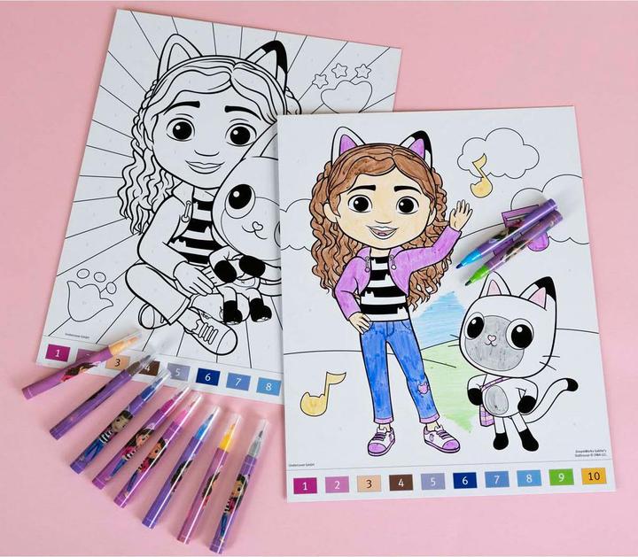 Produktbild Undercover Malen nach Zahlen Set Gabbys Puppenhaus