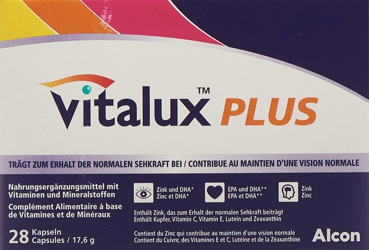 Actual product image Vitalux Plus caps (28 Piece, Capsules, 33 g)