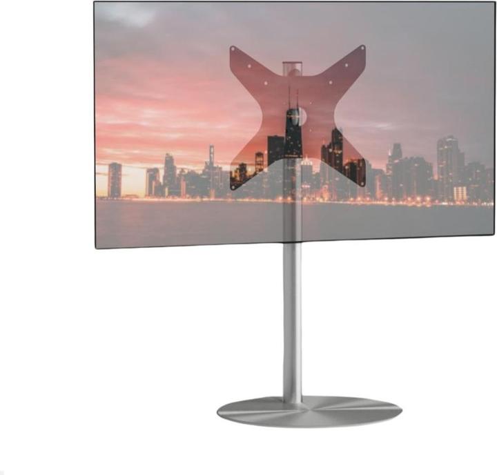 Image du produit Cavus SPHERE100S44 Support TV rond 32 - 65 pouces Colonne 1000 mm, acier inoxydable (65", 35 kg)