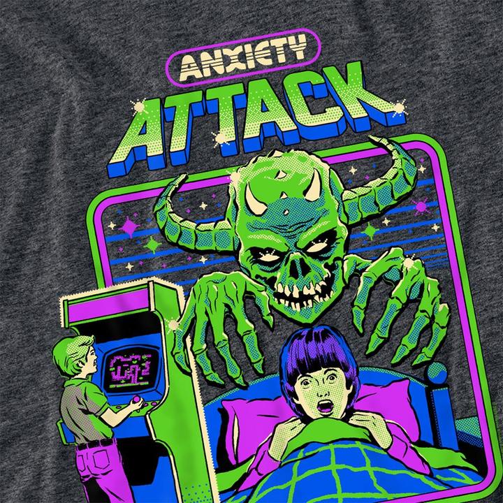 Produktbild Steven Rhodes Anxiety Attack TShirt meliert (L)