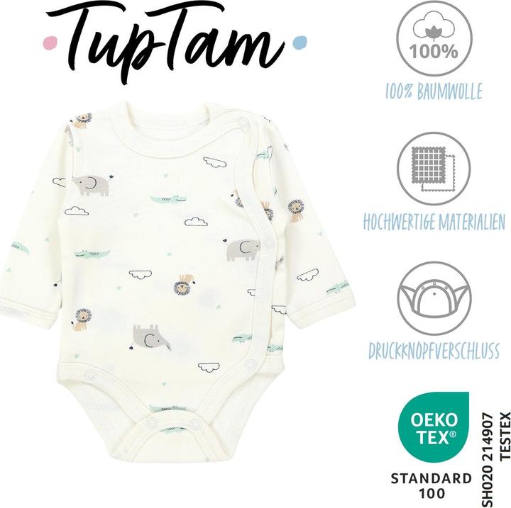 Produktbild TupTam Langarm Wickelbody - 5er Set (80)