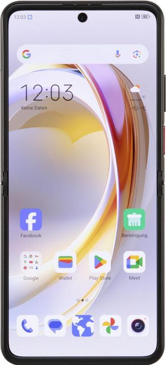 Actual product image Nubia Flip 2 5G 8GB/256GB Schwarz (256 GB, Night Black, 6.90", Dual SIM, 5G)