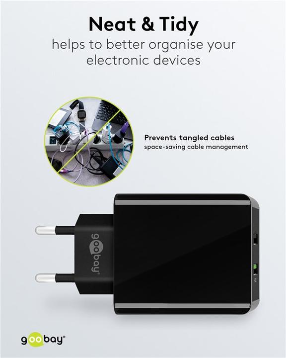 Produktbild Goobay Dual USB-A Schnellladegerät (28 W)