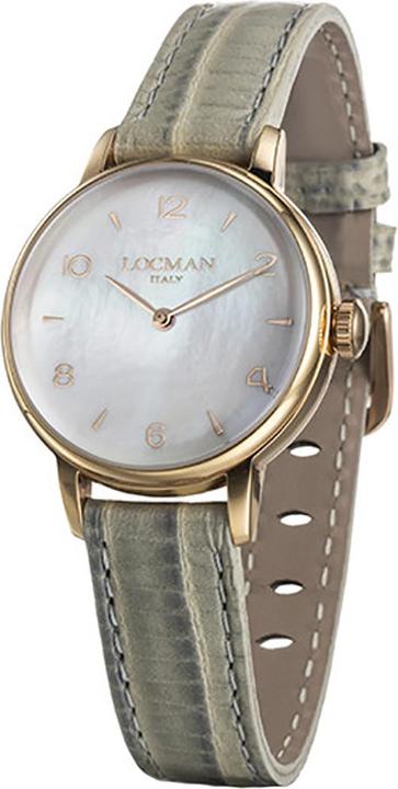 Image du produit Locman Italy Montre dame 1960 Lady blanche/or rose PVD réf. 0253 (Montre analogique)