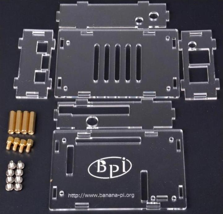 Actual product image Sinovoip BPI-M3/M2 ULTRA/M64 ARCYLIC BO - Acrylic Clear Case for Banana Pi M3, M2 Ultra, M64