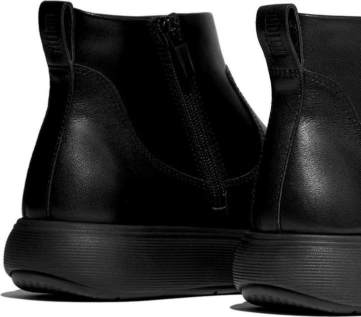 Actual product image Fitflop IQ-Comff Leather Zip Ankle Boots (38)