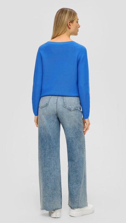 Produktbild s.Oliver Strickpullover Pullover mit V-Ausschnitt (46)