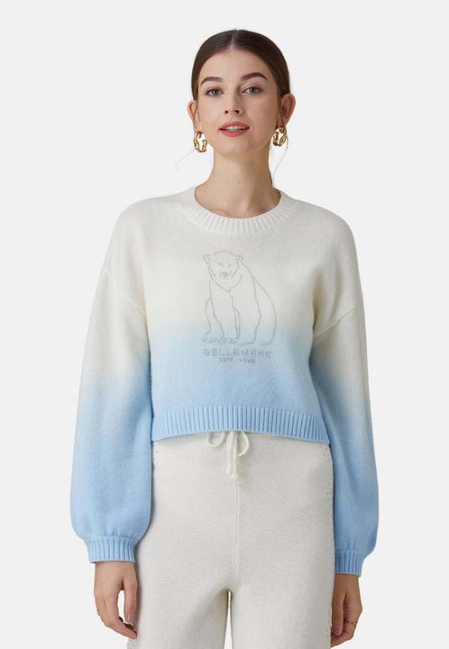 Produktbild Bellemere Sweater Polar Bear Cropped Cashmere Sweater (With Crystal Touch) (M)