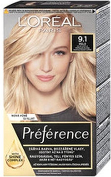 Produktbild L'Oréal Paris Preference Hair Color Moterims 60ml (1021 Stockholm Very Light Pearl Blonde)