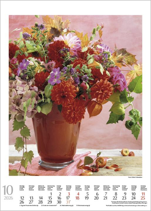 Produktbild Blumensträusse 2026 (30 x 42 cm)