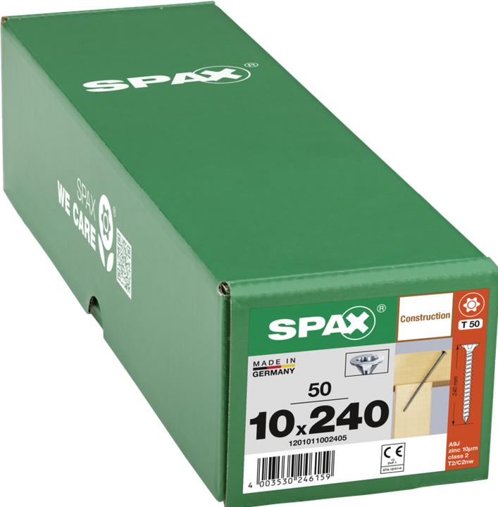 Image du produit Spax Tête Multidirectionnelle T-Star Plus T50 Entièrement Filetée Cut Wirox (50 Vis par pièce)