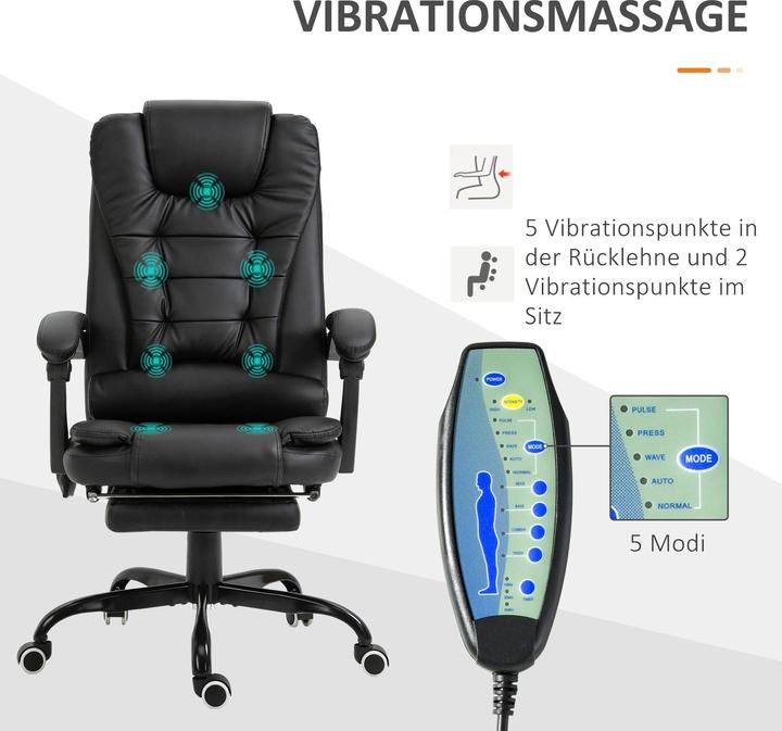 Immagine prodotto Vinsetto Sedia massaggiante executive regolabile in altezza