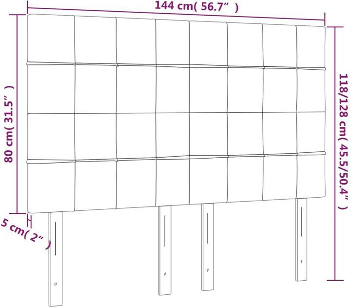 Actual product image VidaXL Ryanne (144 x 5 x 128 cm)