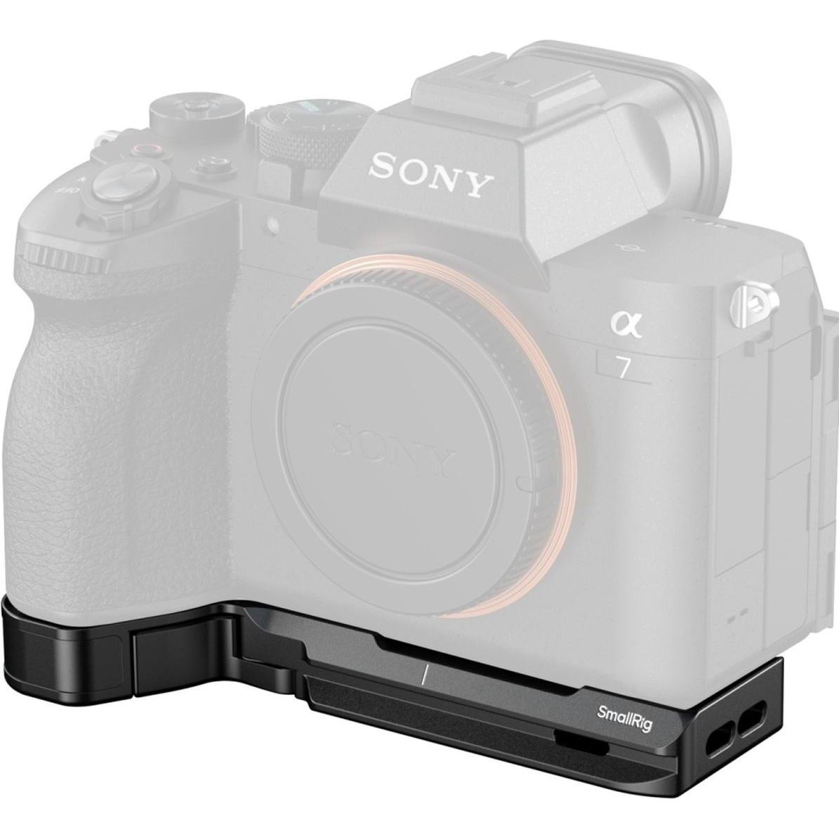 SmallRig 6033 Baseplate with AirTag Slot for Sony Alpha 7 V / 7R V / 7 IV (Gabbietta), Accessori video, Nero