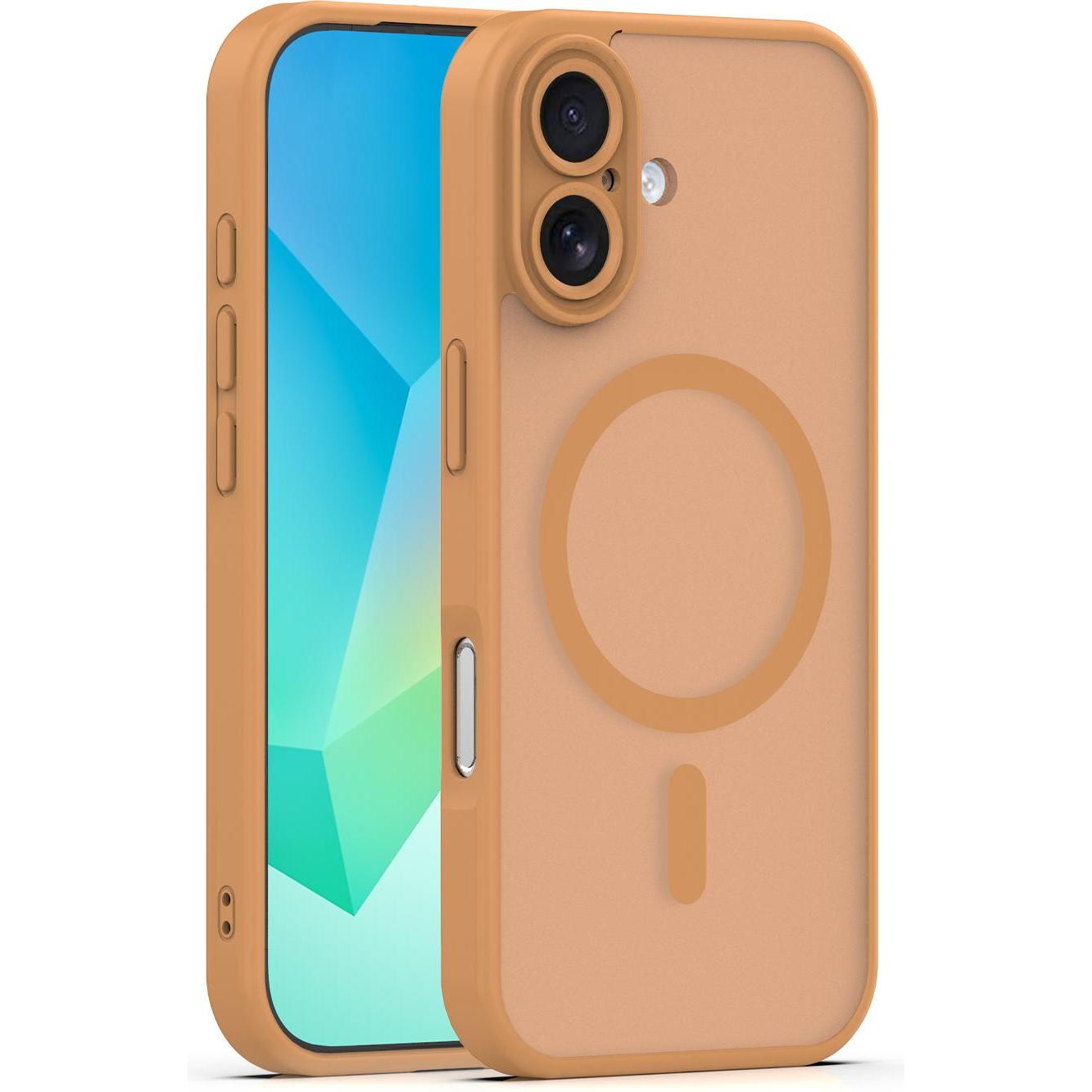 OEM Mag Matt case for iPhone 17 6,3" brown (Apple iPhone 17), Cover smartphone, Marrone