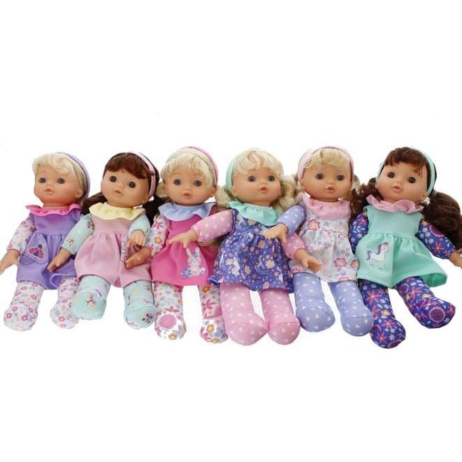 Thumbnail - Besttoy Weichpuppe mit Blümchenkleid - 1 Stück