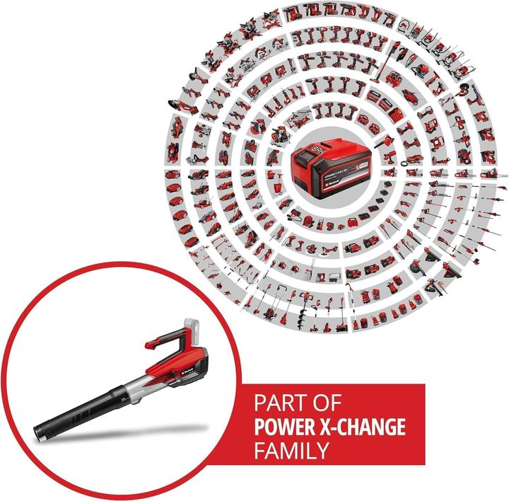 Image du produit Einhell GP-LB 18/200 Li E-Solo PowerX-Change (Fonctionnement sur batterie, Souffleur de feuilles)
