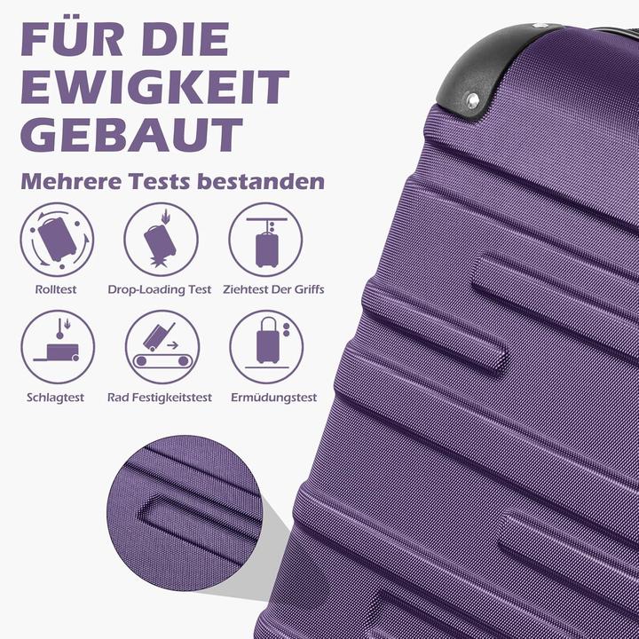 Actual product image Coolife 3-teiliges Hartschalen-Koffer-Set (93 l)