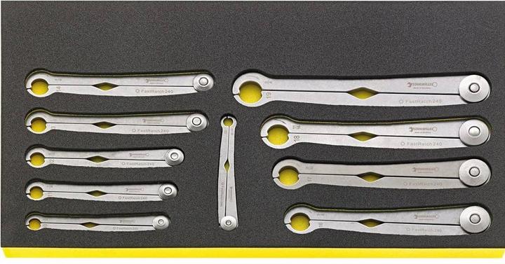 Stahlwille TCS WT 240/10 Clé à cliquet FastRatch en TCS, 10 pièces