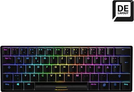 Actual product image Sharkoon Keyboard Skiller SGK50S4 Gaming black / brown (DE, Cable)