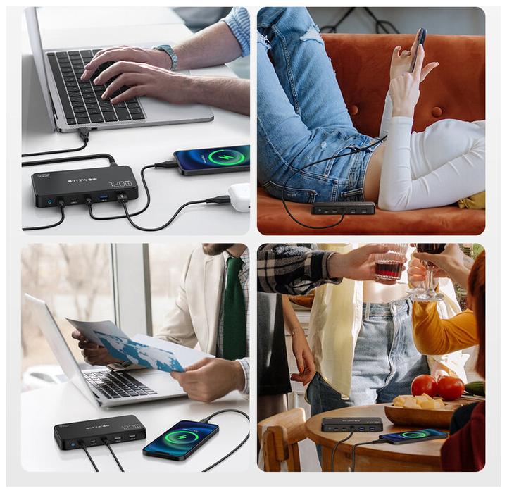 Actual product image BlitzWolf Charging Station BW-i100 5in1 120W (120 W, 5 ports)