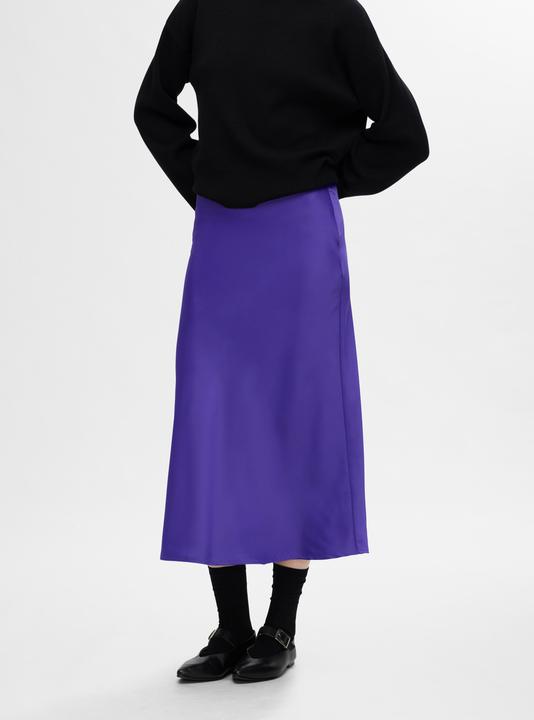 Actual product image Selected Satin Midi Skirt (38)
