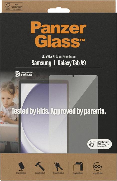 Produktbild PanzerGlass Ultra Wide Fit Screen Protection (1 Stück, Galaxy Tab A9)