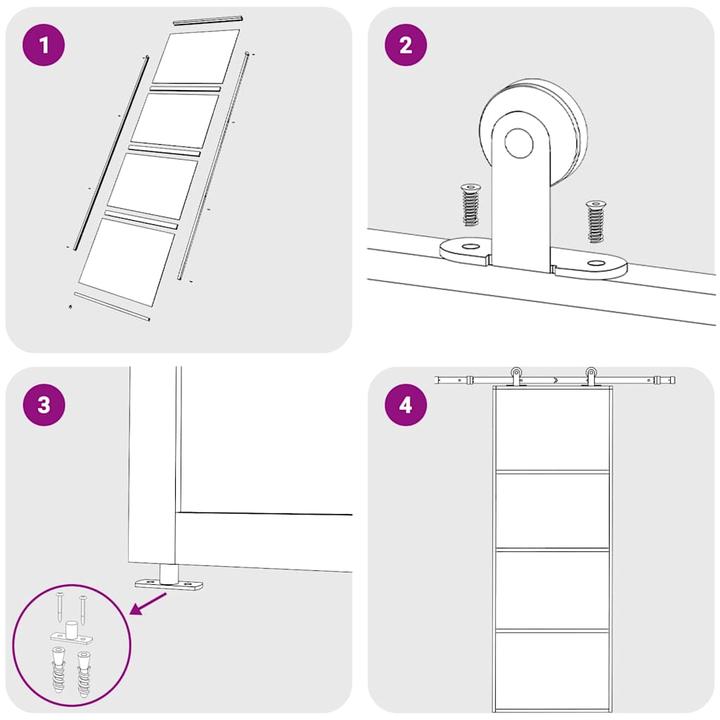 Produktbild vidaXL Schiebetür