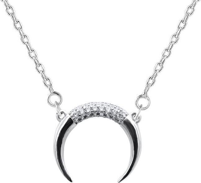 Immagine prodotto Beneto Collana minimalista a mezzaluna in argento AGS650 / 47 (L)