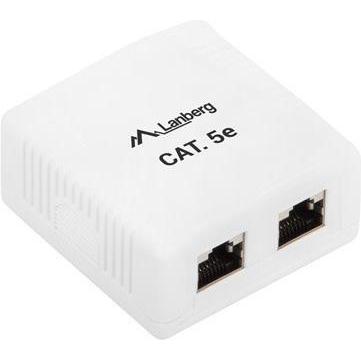 Thumbnail - Lanberg gniazdo natynkowe ekranowane 2xRJ45, Netzwerk Zubehör