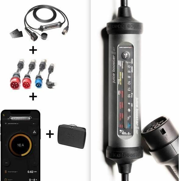 Image du produit Juice Technology Juice Booster 3 air (Type 2, 11 kW, 16 A, CEE32 rouge, CEE16 rouge, CEE16 bleu, Type 13)