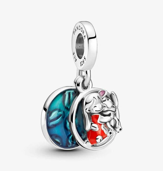 Image du produit Pandora Disney Lilo & Stitch Family Charm (Argent 925, Émail)