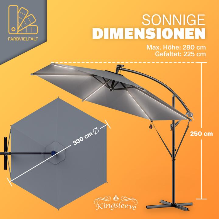 Actual product image Kingsleeve Ampelschirm (3.30 m)
