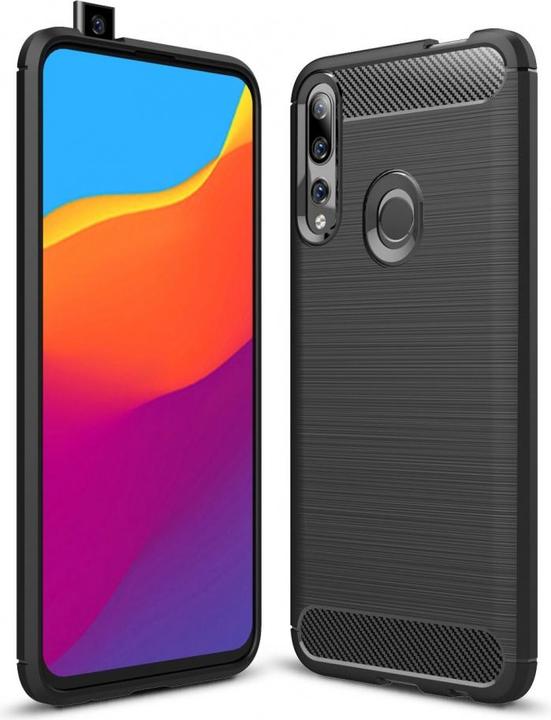 Actual product image Screenguard Huawei P Smart Z Cover Carbon Brushed Soft TPU (Huawei P Smart Z)