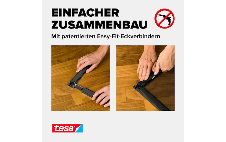 Produktbild tesa Insektenschutz Alu COMFORT für Türen, Insektengitter (100 x 220 cm)