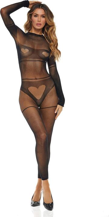 René Rofé Rene Rofe Lingerie Mad Love Bodystocking Black One Size (One size)