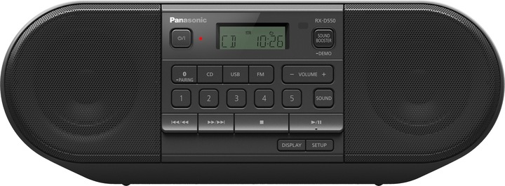 Actual product image Panasonic RX-D550E-K (FM, VHF, Bluetooth)