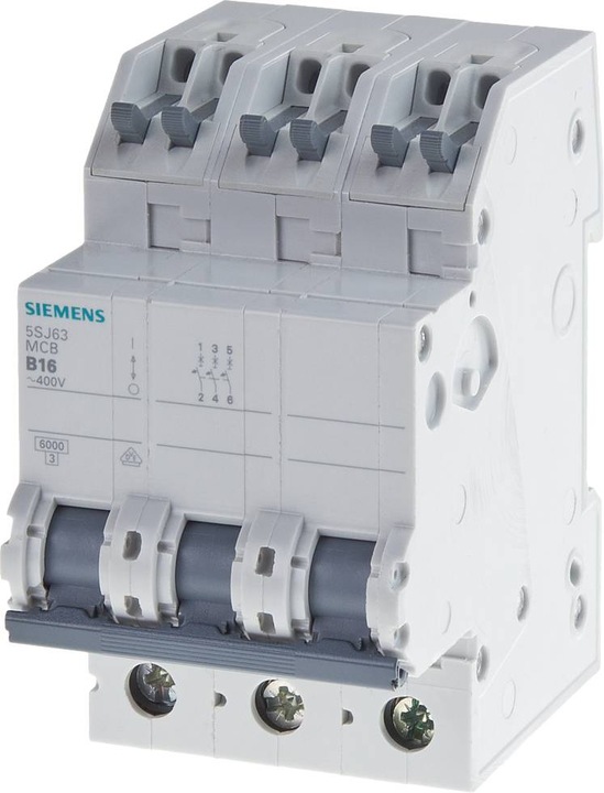 Actual product image Siemens SIEM 5SJ63207KS LS SWITCH 6KA 3POL C20 SK