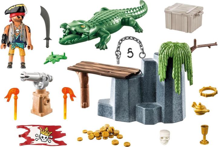 Produktbild Playmobil Pirat mit Alligator (71473, Playmobil Pirates)