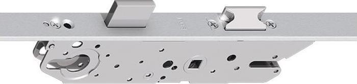 Fuhr Multi-point lock Multisafe PZW 16/45/92/8 mm flat forend silver 2170 mm deadbolt (Profile cylinder)