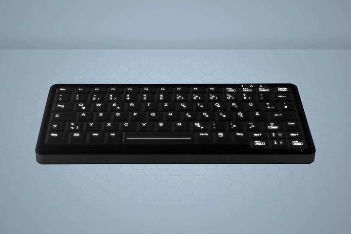 Actual product image Active Key Keyboard AK-CB4110F-U1-B/GE Hygiene Touchpad Keyboard Fully Sealed USB Black (DE, Cable)