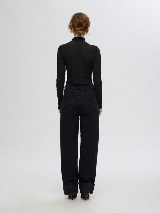 Produktbild Selected Femme Texturiertes Oberteil mit langen Ärmeln (XS)