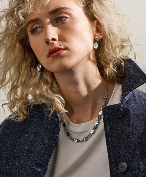 Produktbild Skagen Anja Pebbles Halskette (Edelstahl, 50 cm)