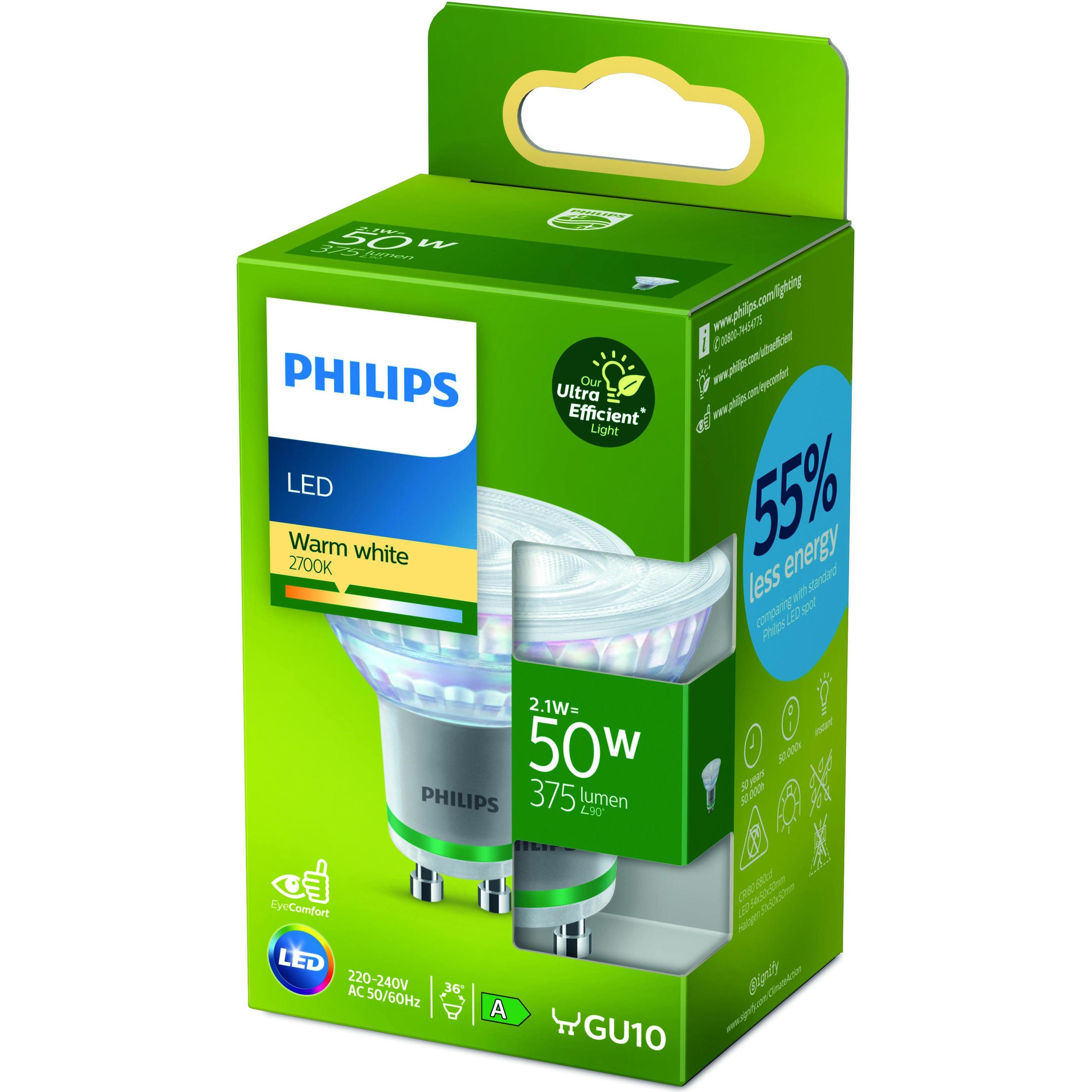 Thumbnail - Philips, Leuchtmittel, LED Classic (GU10, 2.10 W, 375 lm, 1 x, A)
