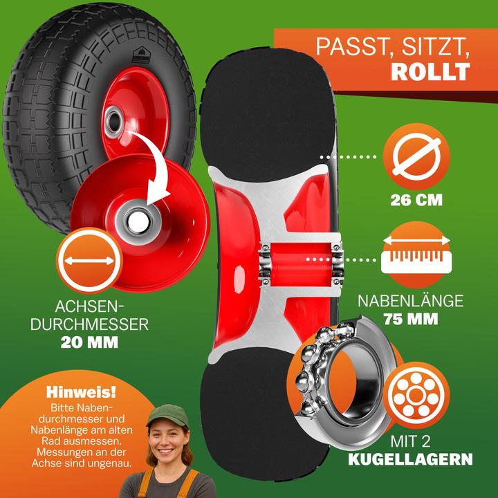 Immagine prodotto Gardebruk Ruote del carrello dei sacchi (200 kg)